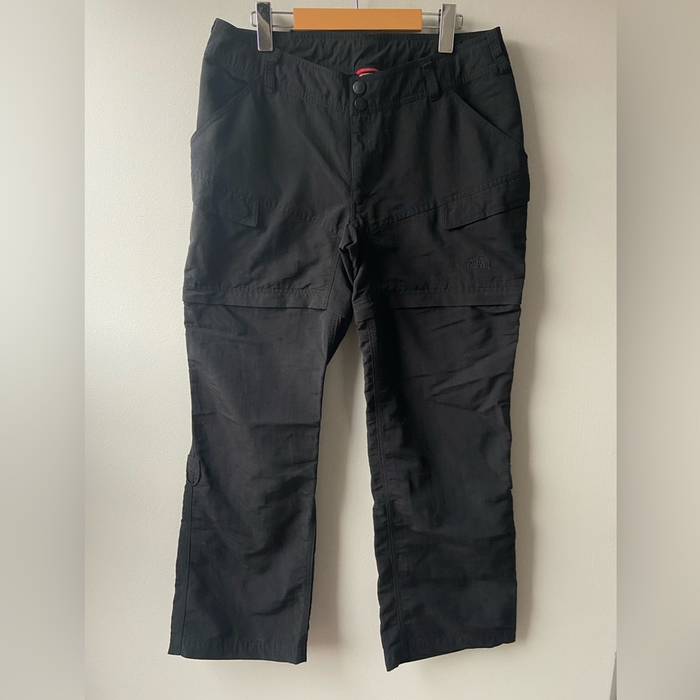 North Face black convertible cargo pants